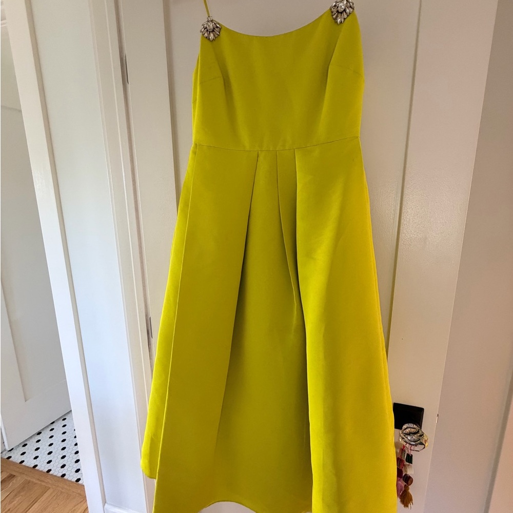 Sachin + Babi Neon Yellow Sleeveless Midi Dress - Picture 5 of 7